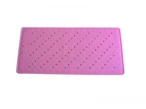 alfombra bañera antideslizante 97x36cm rosa