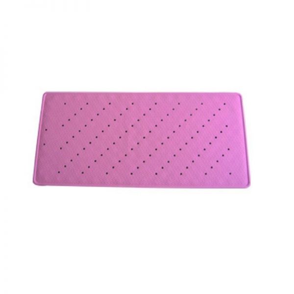 alfombra bañera antideslizante 97x36cm rosa